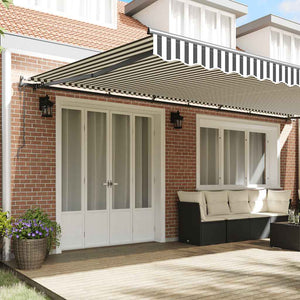 vidaXL Automatic Awning Anthracite and White 600x300 cm