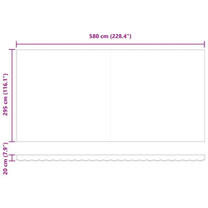 vidaXL Automatic Awning Anthracite and White 600x300 cm