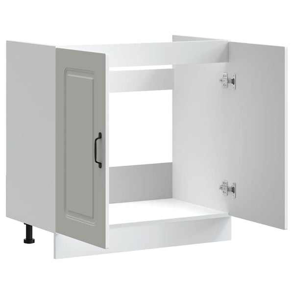 vidaXL Kalmar Sink Cabinet White 80x46x81.5 cm Engineered Wood