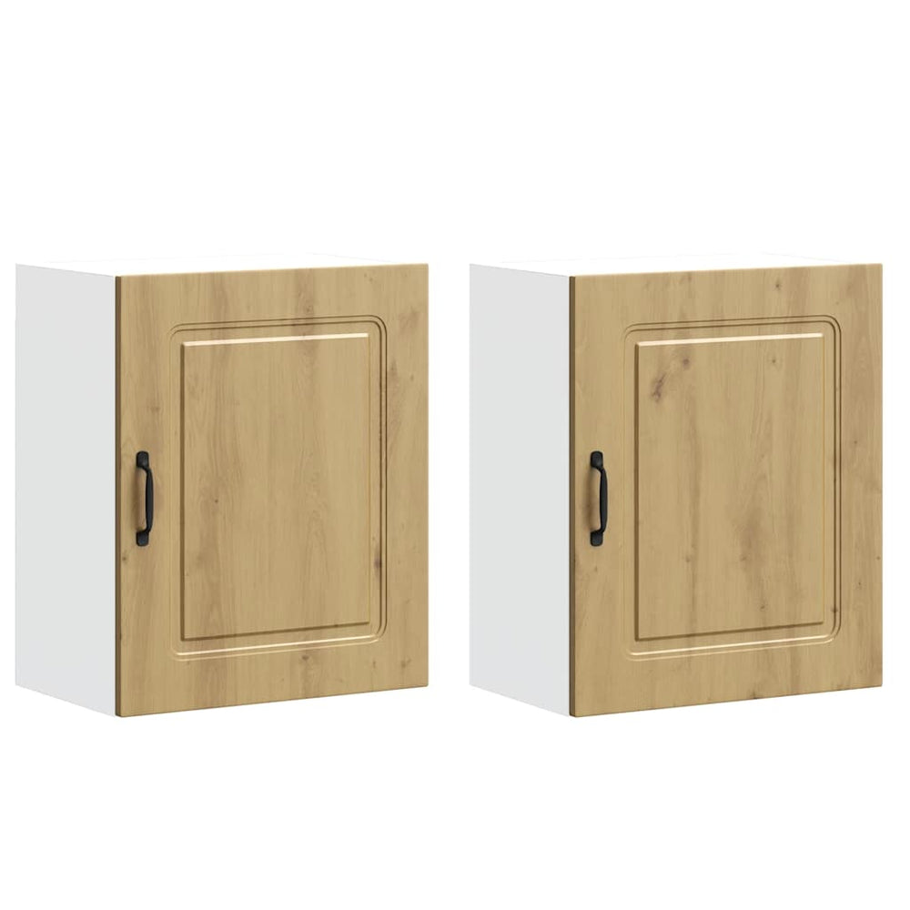 vidaXL Wall Cabinets 2 pcs Kalmar Engineered Wood Artisan Oak