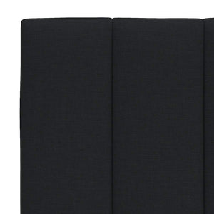 vidaXL Bed Frame without Mattress "Hanko" Black 100x200 cm Fabric