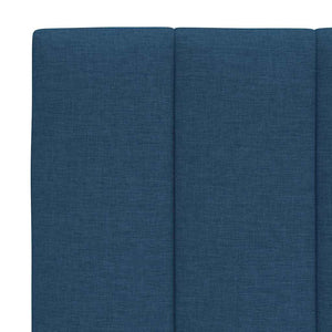 vidaXL Bed Frame without Mattress "Hanko" Blue 100x200 cm Fabric