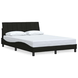 vidaXL Bed Frame without Mattress "Hanko" Black 120x200 cm Fabric