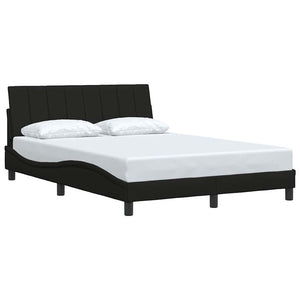 vidaXL Bed Frame without Mattress "Hanko" Black 120x200 cm Fabric