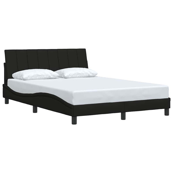 vidaXL Bed Frame without Mattress "Hanko" Black 120x200 cm Fabric