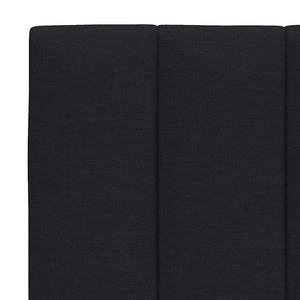 vidaXL Bed Frame without Mattress "Hanko" Black 120x200 cm Fabric