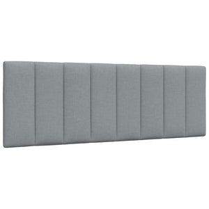 vidaXL "Hanko" Bed Frame without Mattress Light Grey 140x190 cm Fabric