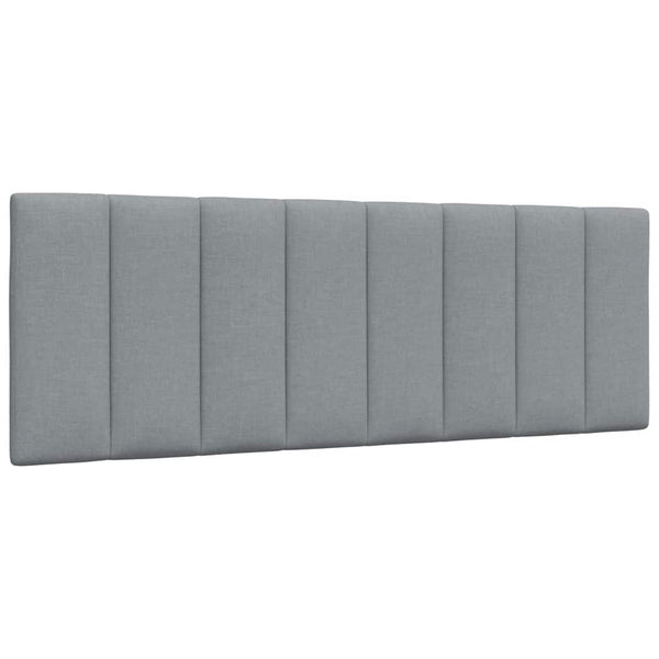 vidaXL "Hanko" Bed Frame without Mattress Light Grey 140x190 cm Fabric