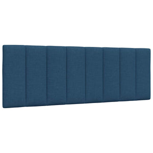 vidaXL Bed Frame without Mattress "Hanko" Blue 140x190 cm Fabric