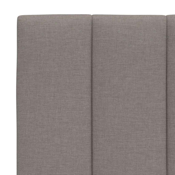 vidaXL "Hanko" Bed Frame without Mattress Taupe 140x200 cm Fabric
