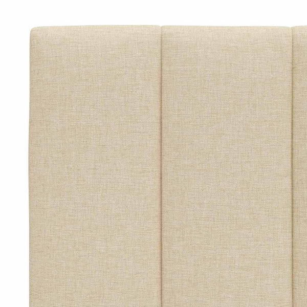 vidaXL Bed Frame without Mattress "Hanko" Cream 160x200 cm Fabric