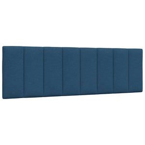 vidaXL Bed Frame without Mattress "Hanko" Blue 160x200 cm Fabric
