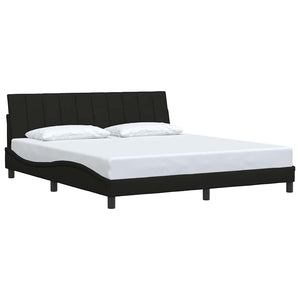 vidaXL Bed Frame without Mattress "Hanko" Black 180x200 cm Fabric