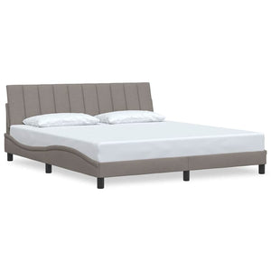 vidaXL "Hanko" Bed Frame without Mattress Taupe 180x200 cm Fabric