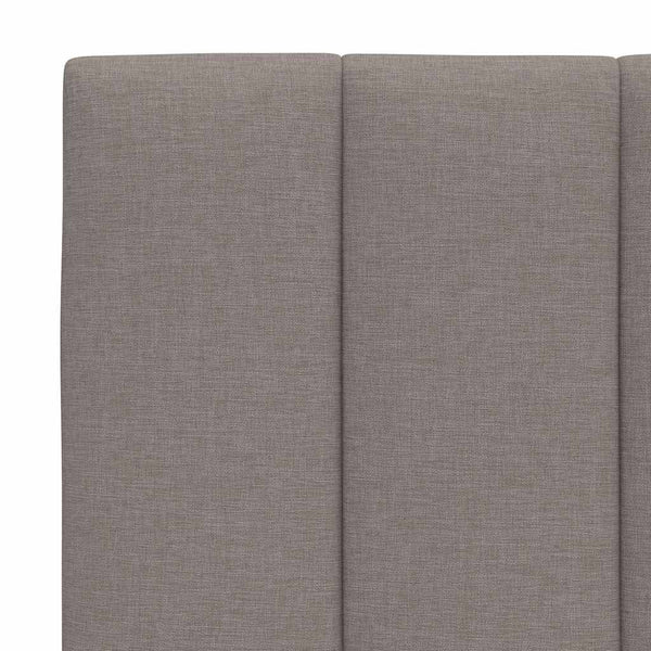 vidaXL "Hanko" Bed Frame without Mattress Taupe 180x200 cm Fabric