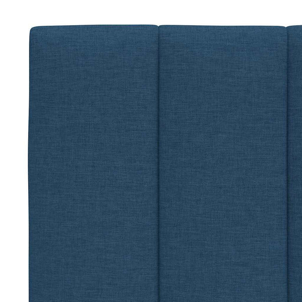 vidaXL Bed Frame without Mattress "Hanko" Blue 180x200 cm Fabric
