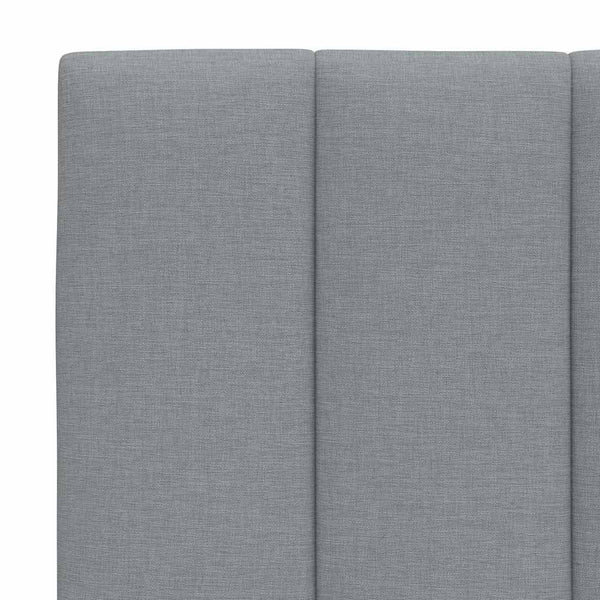 vidaXL Bed Frame without Mattress "Hanko" Light Gray 200x200 cm Fabric
