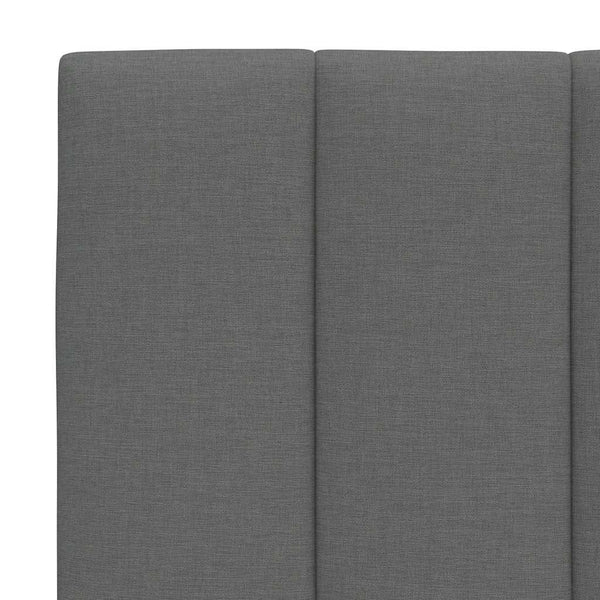 vidaXL "Hanko" Dark Grey 200x200 cm Fabric Bed Frame without Mattress