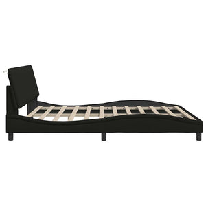 vidaXL Bed Frame without Mattress "Hanko" Black 200x200 cm Fabric