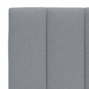 vidaXL Bed with Mattress "Hanko" Light Grey 80x200 cm Fabric