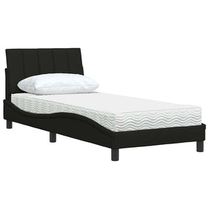 vidaXL Bed with Mattress "Hanko" Black 80x200 cm Fabric