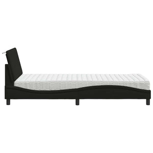 vidaXL Bed with Mattress "Hanko" Black 80x200 cm Fabric