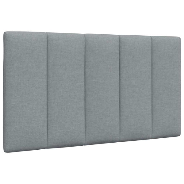 vidaXL "Hanko" Light Grey Fabric Bed with Mattress 90x190 cm