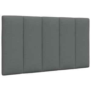 vidaXL "Hanko" Dark Grey Fabric Bed with Mattress 90x190 cm