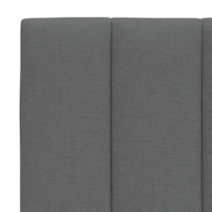 vidaXL "Hanko" Dark Grey Fabric Bed with Mattress 90x190 cm