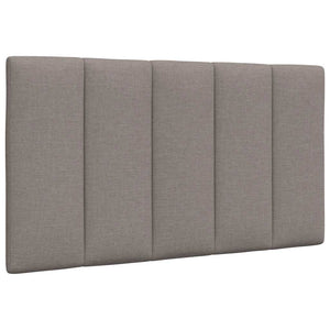 vidaXL "Hanko" Taupe Fabric Bed with Mattress 90x190 cm