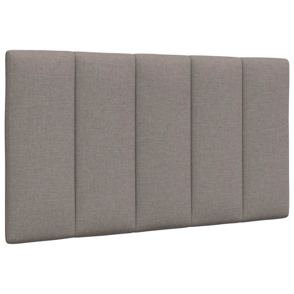 vidaXL "Hanko" Taupe Fabric Bed with Mattress 90x190 cm