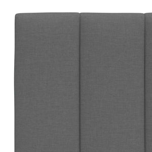 vidaXL Bed with Mattress "Hanko" Dark Gray 90x200 cm Fabric