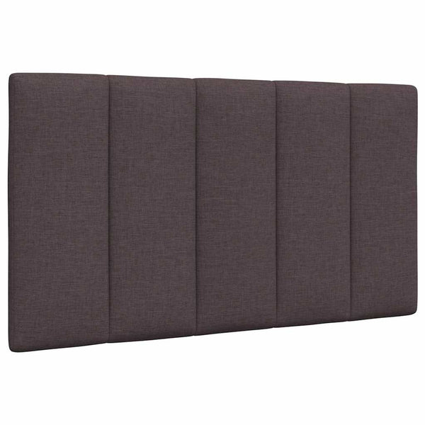 vidaXL "Hanko" Dark Brown Bed with Mattress 90x200 cm Fabric