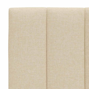 vidaXL "Hanko" Cream Bed with Mattress 90x200 cm Fabric