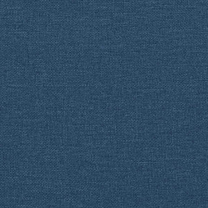 vidaXL Bed with Mattress "Hanko" Blue 90x200 cm Fabric