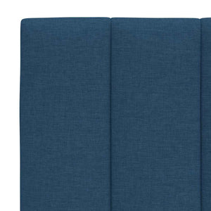 vidaXL Bed with Mattress "Hanko" Blue 90x200 cm Fabric