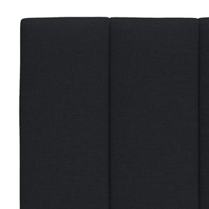 vidaXL Bed with Mattress "Hanko" Black 100x200 cm Fabric