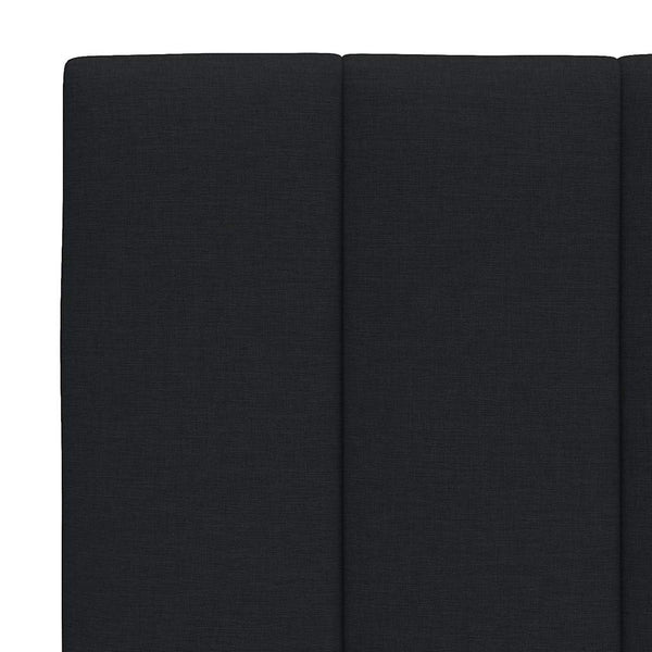 vidaXL Bed with Mattress "Hanko" Black 100x200 cm Fabric
