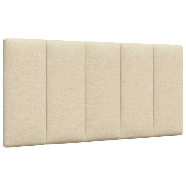 vidaXL Bed with Mattress "Hanko" Cream 100x200 cm Fabric