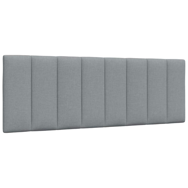 vidaXL Bed with Mattress "Hanko" Light Grey 140x190 cm Fabric