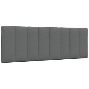 vidaXL Bed with Mattress "Hanko" Dark Gray 140x190 cm Fabric