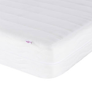 vidaXL Bed with Mattress "Hanko" Black 140x190 cm Fabric
