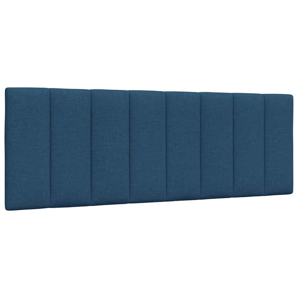 vidaXL Bed with Mattress "Hanko" Blue 140x190 cm Fabric