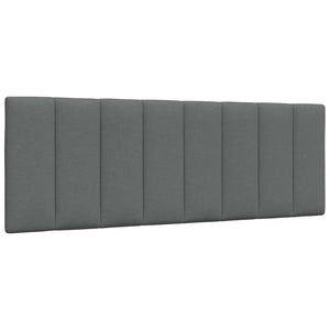 vidaXL "Hanko" Dark Grey Fabric Bed with Mattress 140x200 cm