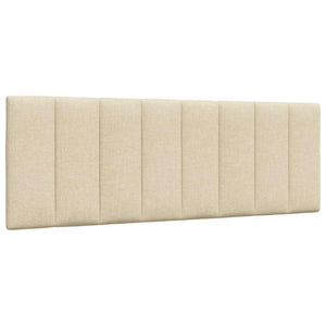 vidaXL Bed with Mattress "Hanko" Cream 140x200 cm Fabric