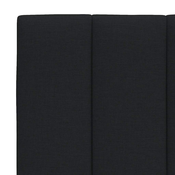 vidaXL Bed with Mattress "Hanko" Black 160x200 cm Fabric