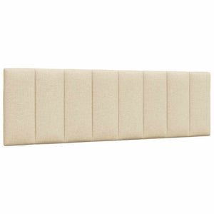 vidaXL Bed with Mattress "Hanko" Cream 160x200 cm Fabric