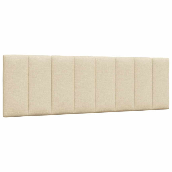 vidaXL Bed with Mattress "Hanko" Cream 160x200 cm Fabric