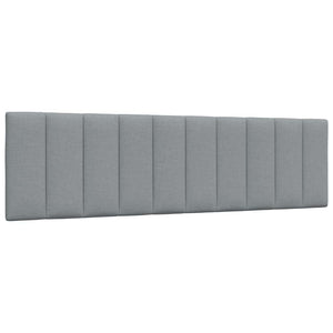 vidaXL Bed with Mattress "Hanko" Light Grey 180x200 cm Fabric