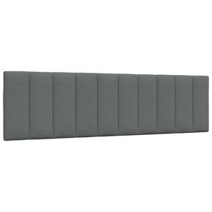 vidaXL Bed with Mattress "Hanko" Dark Gray 180x200 cm Fabric